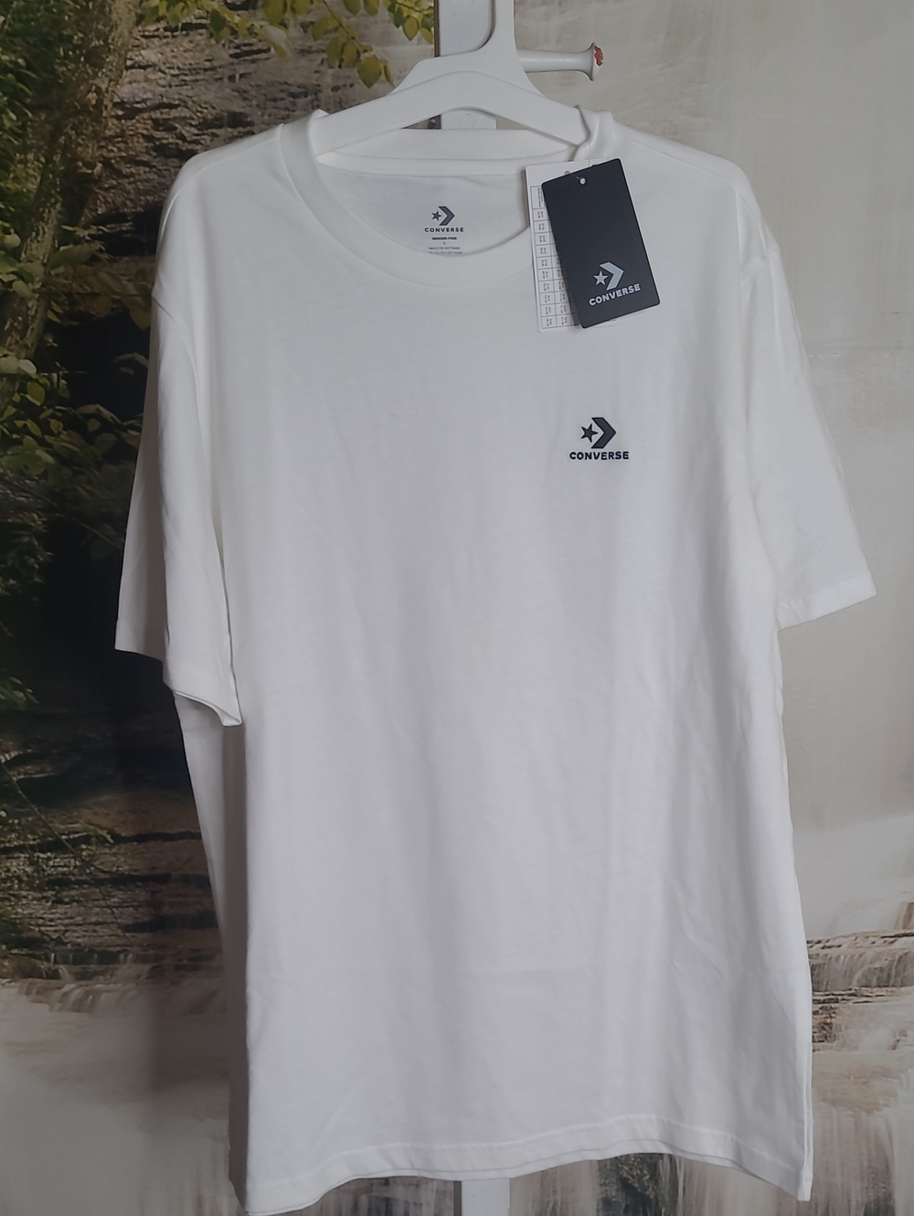 New with tags! Converse Adult Large White Crew Neck Short Sleeve TShirt